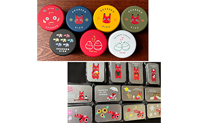 赤べこぷち缶・スライドケース